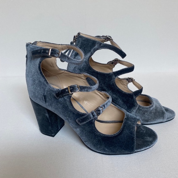 Soho Velvet Sandals/Heels - Picture 2 of 4